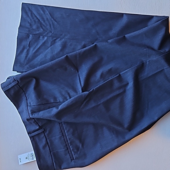 Ann Taylor Factory Navy Micro Check Cury Fit Straigt Leg Work Pants 10 NWT - Picture 11 of 11